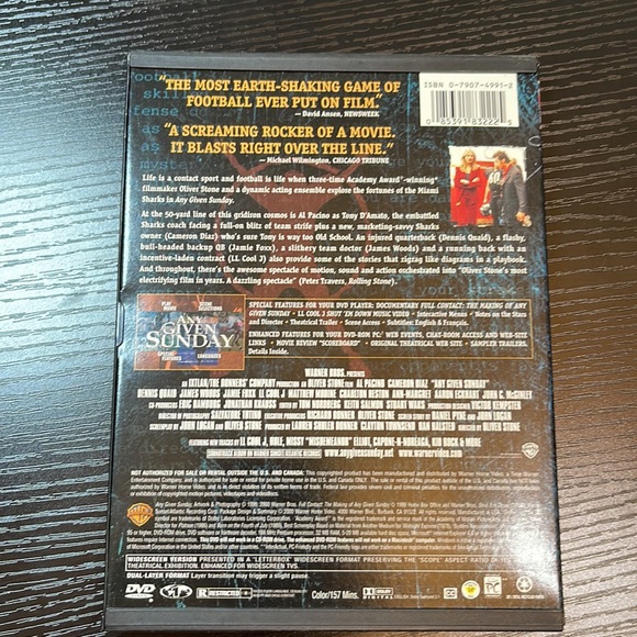 Any Given Sunday Special Edition Director’s Cut DVD - Picture 3 of 3